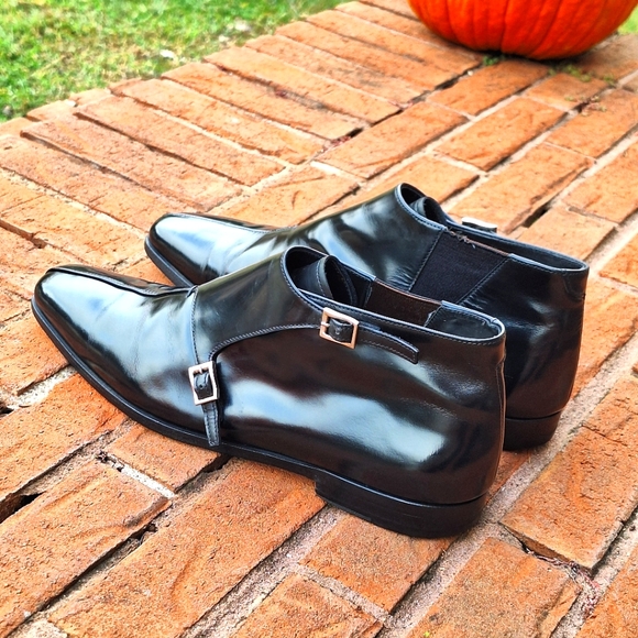 PRADA Double Monkstrap Ankle Boots (Mens Size 9.5 - Read description below) - Picture 8 of 16